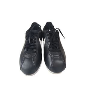 NIKE Classic Cortez Black White Athletic Shoes - Womens Size 8 - 807471 010